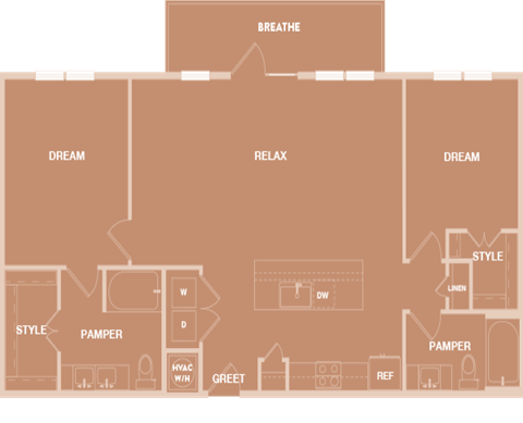 Lenox Park Apartments in Austin, Texas B4.2 Floor Plan